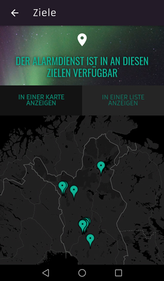 App screenshot german front view