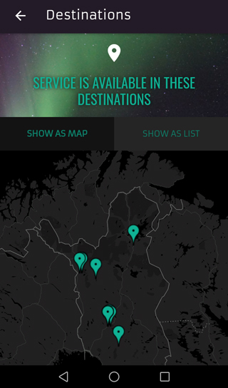 App screenshot english map view