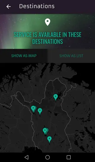 Aurora Alert App screenshot english map view