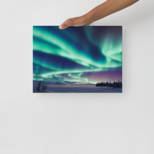 Picture of Aurora Borealis Canvas print 12x16 size